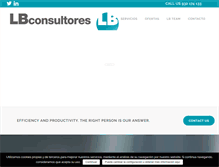 Tablet Screenshot of lb-consultores.com